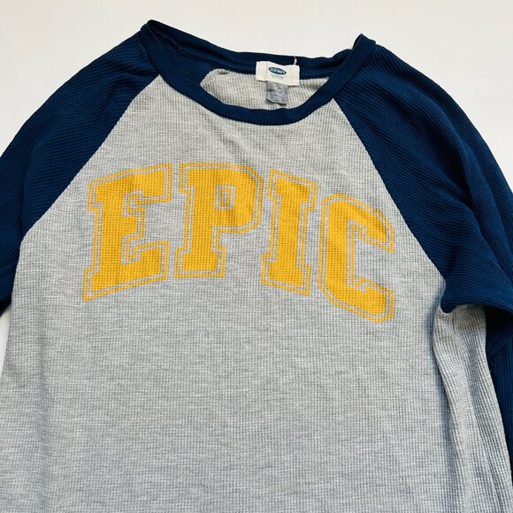 Lot of 2 Boys XL ( 14/16) Cat & Jack Black + Old navy Blue/Gray Thermal Shirt - Picture 12 of 16